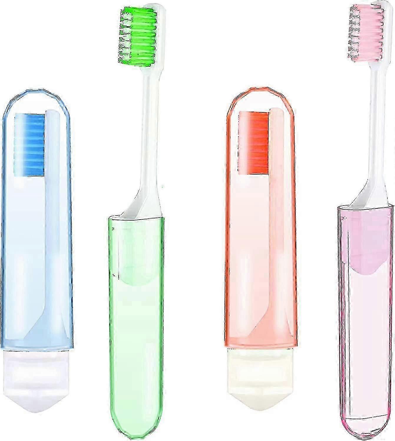 Portable Toothbrush Set Travel Soft Folding Toothbrush Outdoor Mini Toothbrush Disposable School Toothbrush Firm Toothbrushes Foldable Toothbrushes Fo