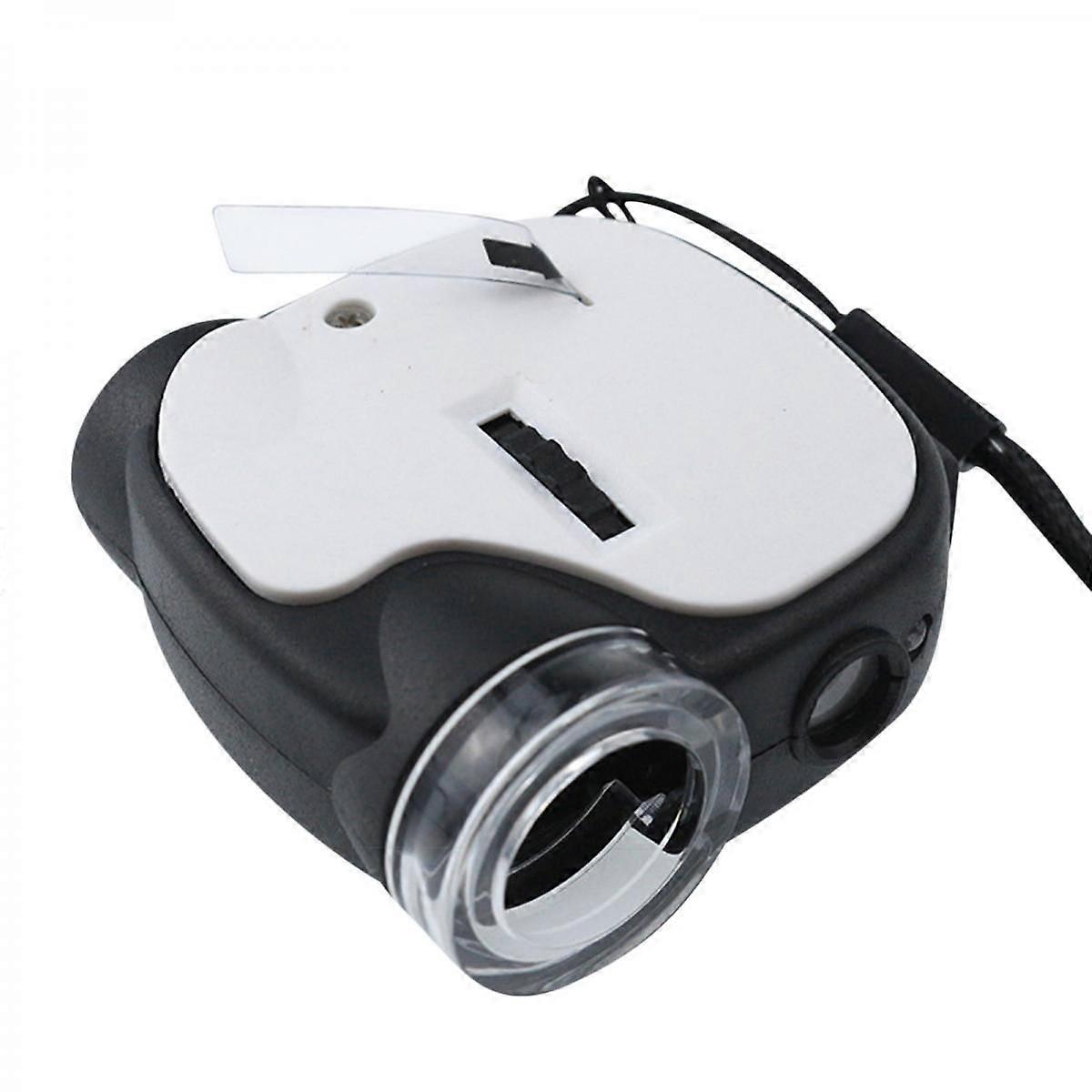 Telescope  55X Mini Microscope Jewelry LED&UV Light For Currency Detecting