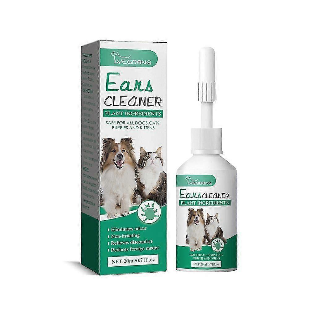 20ML σταγόνα αυτιών κατοικίδιων ζώων αφαιρεί τα ακάρεα αυτιών βελτιώνει την ακοή εύκολο στη χρήση αποτελεσματική γάτα σκυλί αυτί καθαρότερο προμήθειες κατοικίδιων ζώων