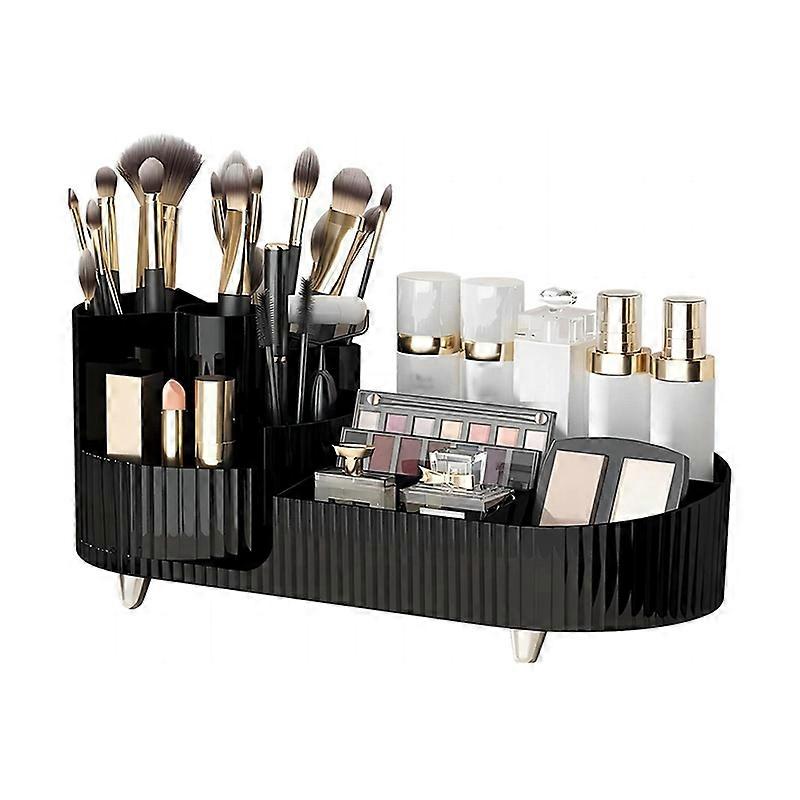 Rotating Makeup Organizer for Vanity Cosmetics Organizer,Black