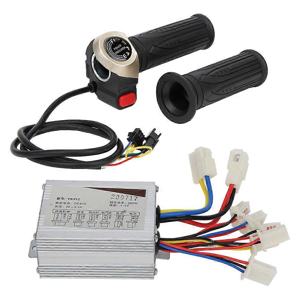 24V 500W Brush Controller with LCD Display Electric Quantity Throttle Handle Universal Kit