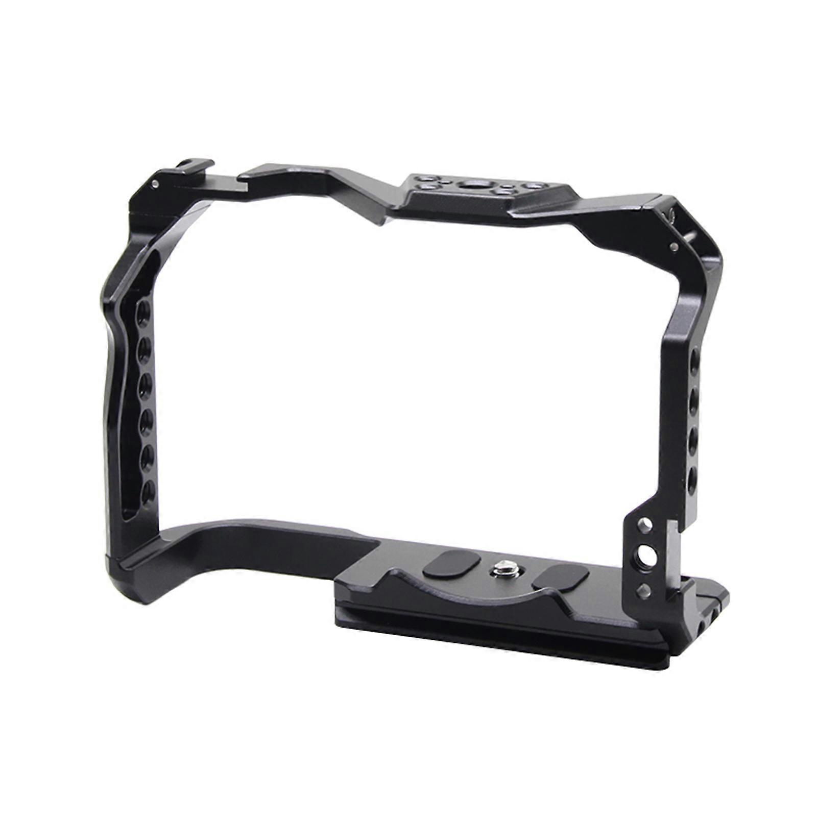 Camera Cage For DSLR Camera Moiunt With 1/4 And 3/8 Threaded Holes Plus Cold Shoe Slots For Accessory Flexibility
