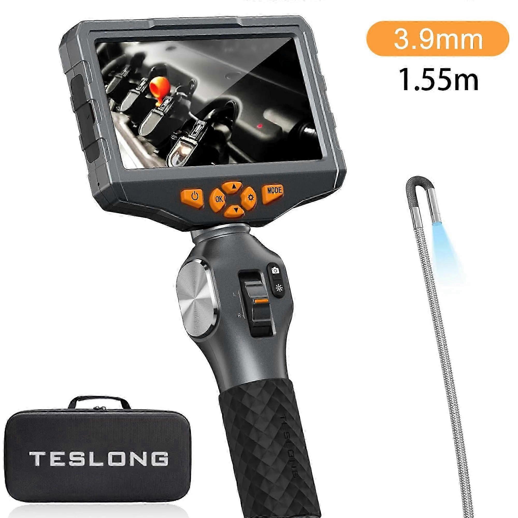 Teslong Td500 1080p工業用ボアスコープ検査カメラ5インチ防水内視鏡