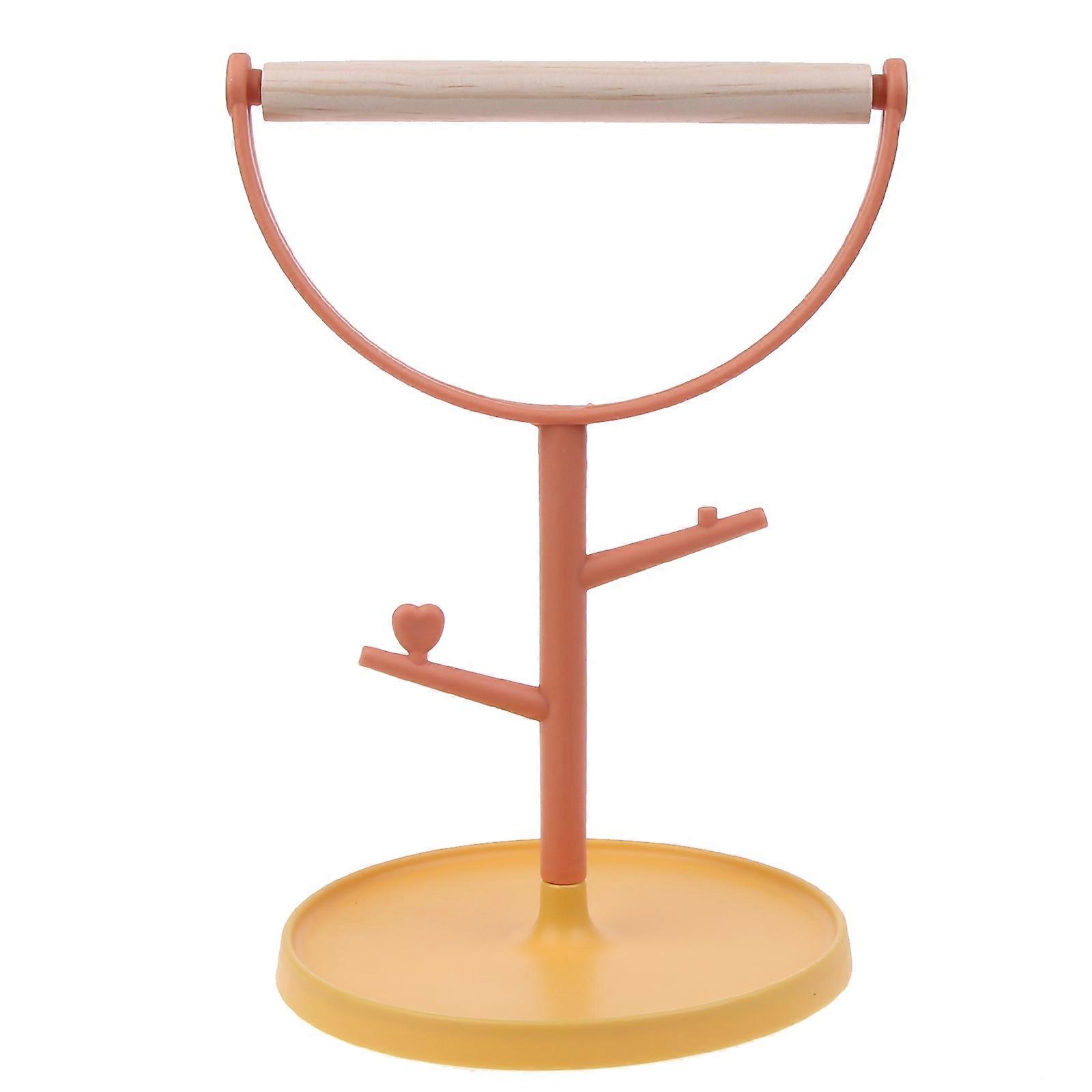 Portable Pet Parrot Playstand Parrots Bird Training Stand Bird Playstand Perch Playground with Plastic Poop Tray
