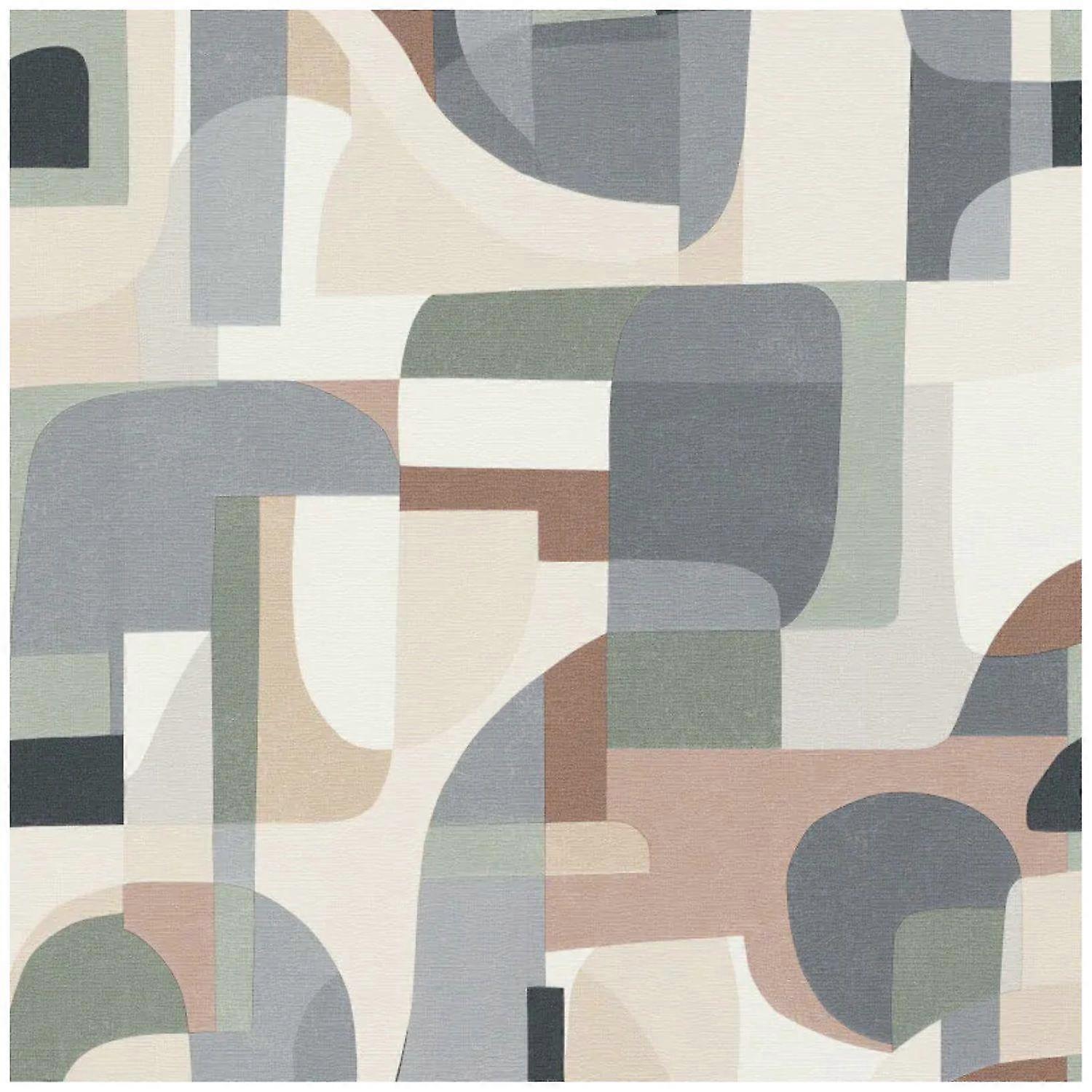 Erismann Modern Abstract Brown Wallpaper