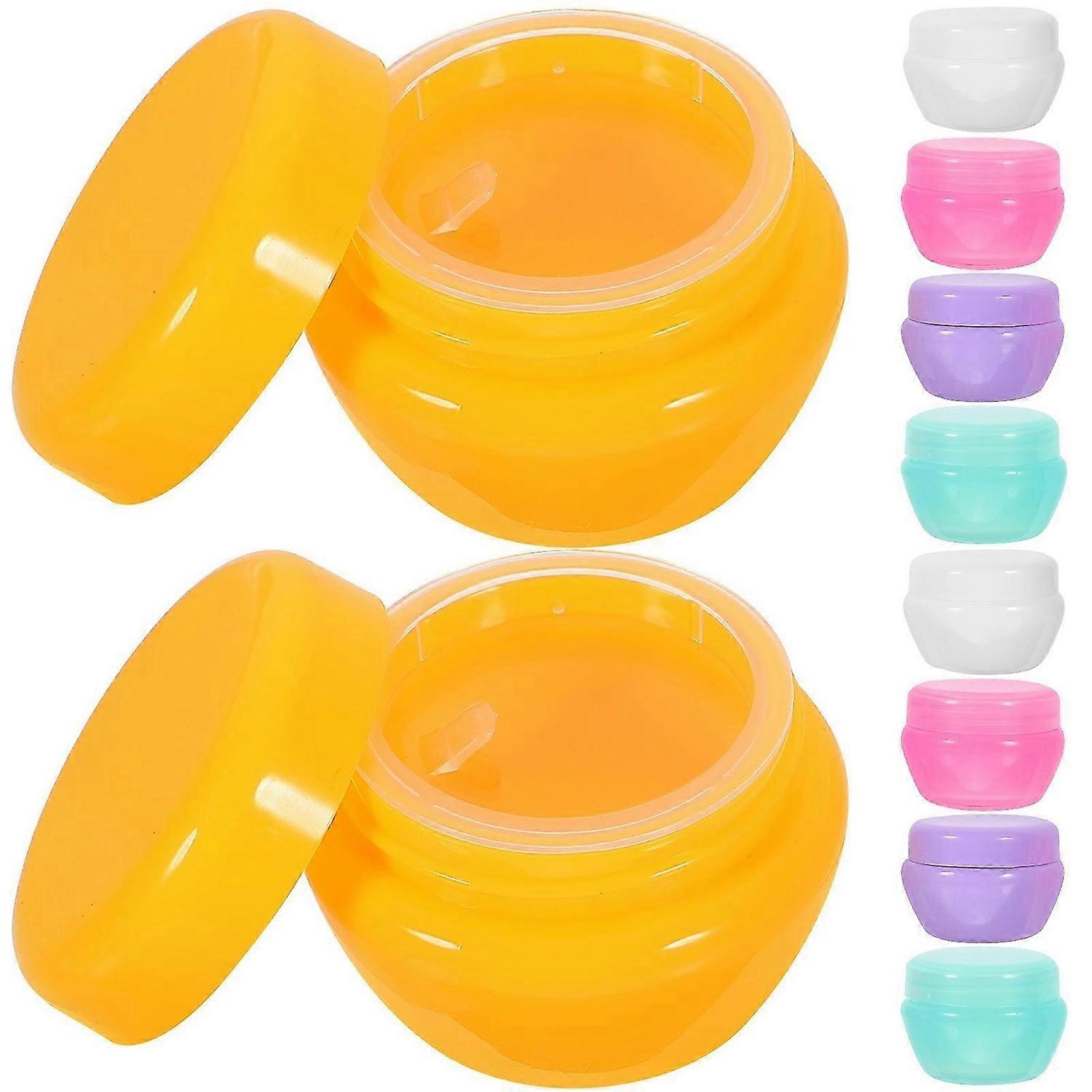 10 pcs Travel Cream Jars Small Cream Bottles Portable Makeup Bottles Empty Cream Jars Lids