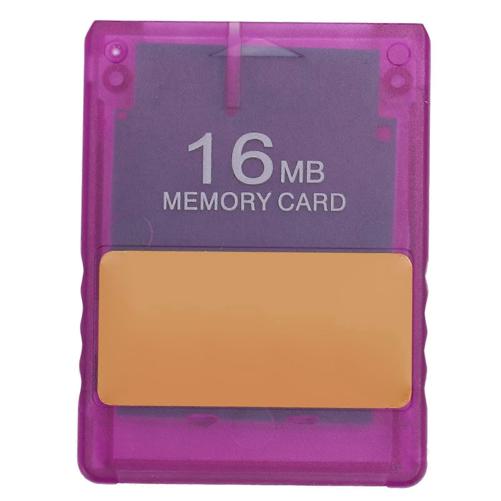 Console Memory Card V1.966 OPL HD Loader Program Card Game Start Card with Transparent Case Transparent Purple 16MB