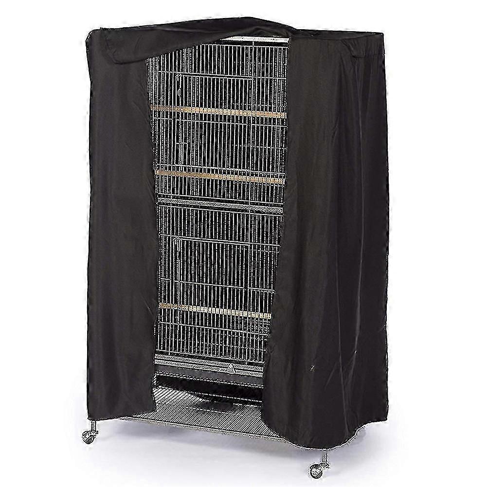 Large Birds Cage Cover Durable Lightweight Solid Parrots Sleep Helper Cover Black