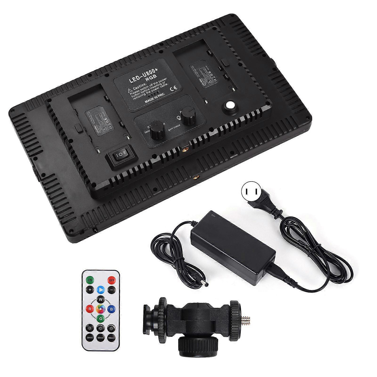 Versatile Bi-Color LED Video Light Panel with Wireless Control and Adjustable Settings