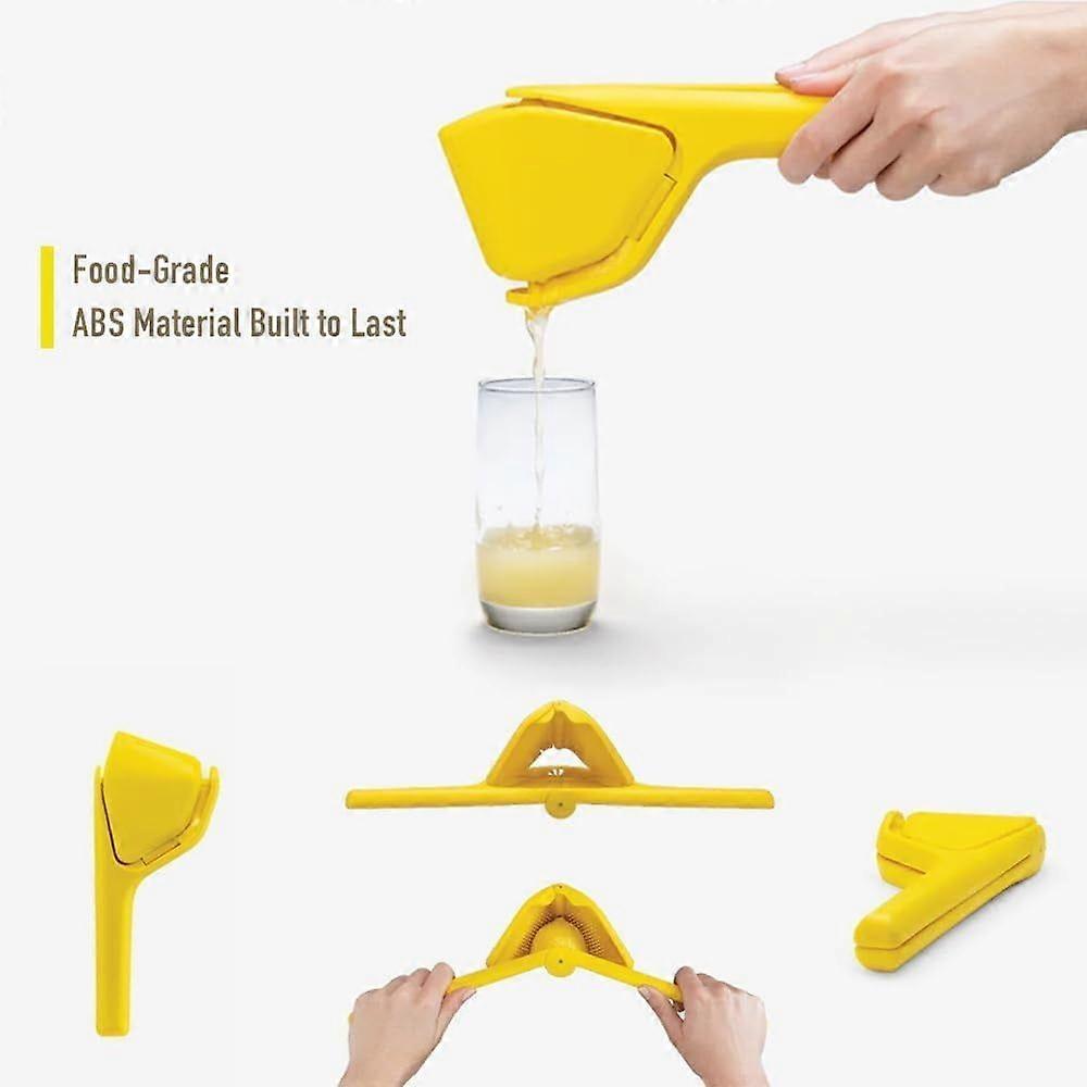 Handheld Lemon Juicer Easy Small Manual Fruit Juicer Citrus Juicer Folding Flat Design Saves Storage Space, Easy To Use, Suitable For Lemons, Citrus