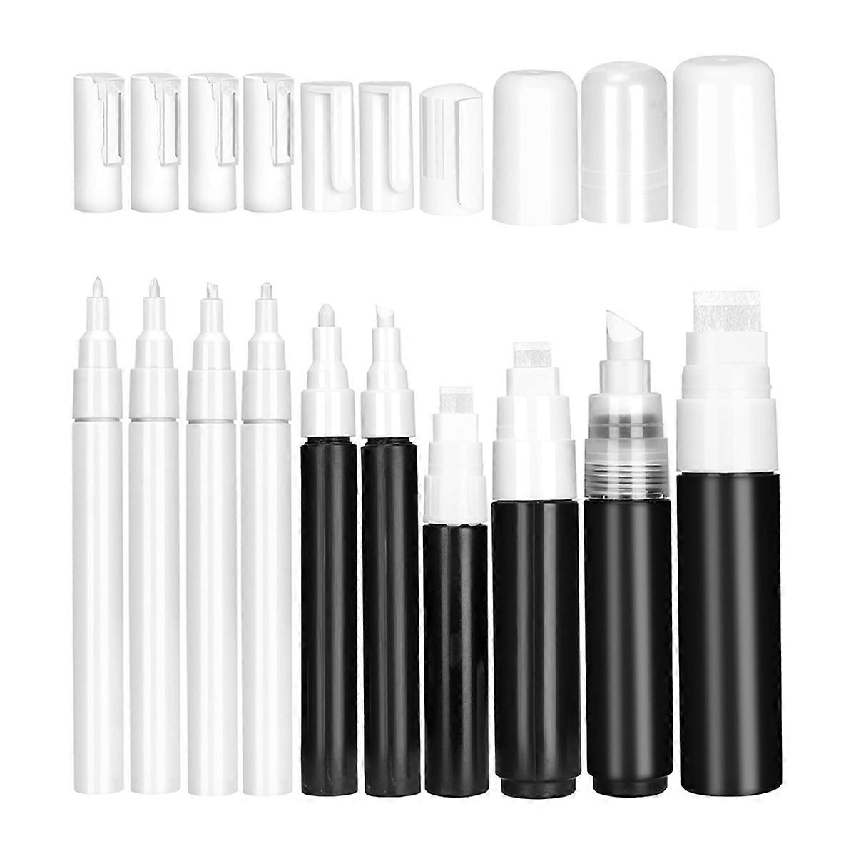 10 Pack Refillable Glue Markers Refillable Paint Pen 0.5mm-15mm Empty Refillable Paint Drawing Mark