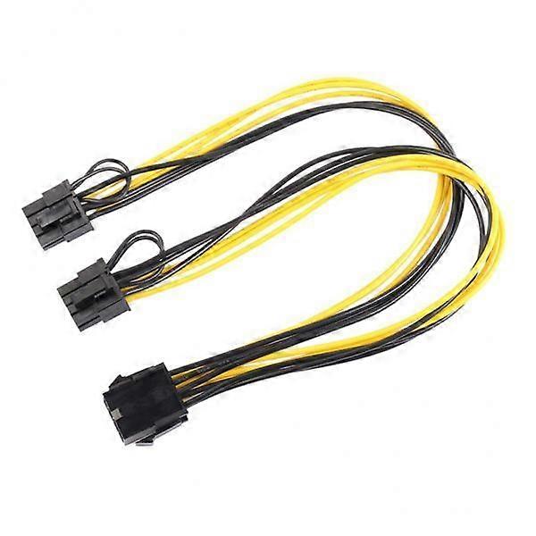 3xCPU 8Pin to Graphics Card Double PCI E Power Supply Y Splitter Cable