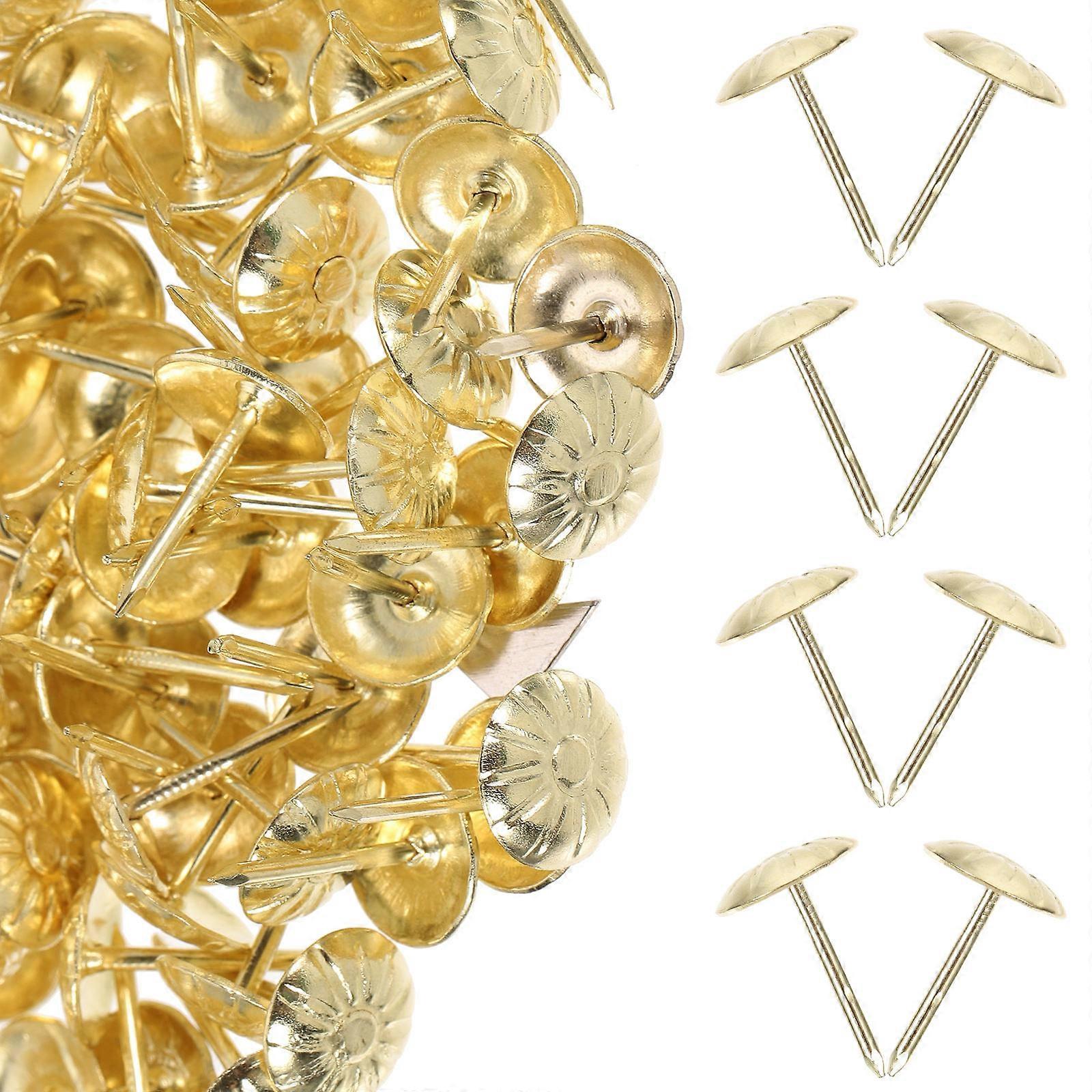 200pcs Vintage Upholstery Tacks Antique Decorative Furniture Nails for Sofa Chairs Beds Crafts Home Decor Push Pins