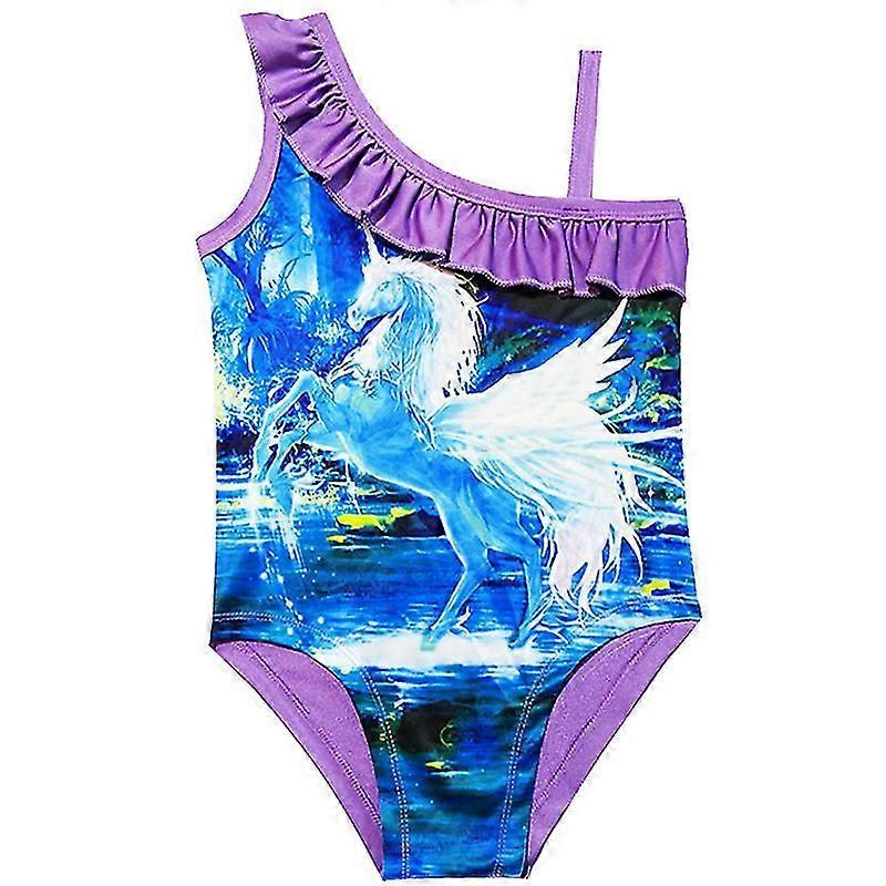 Kinder Mädchen Einhorn Bikini Beachwear Bademode Badeanzug Einteiler