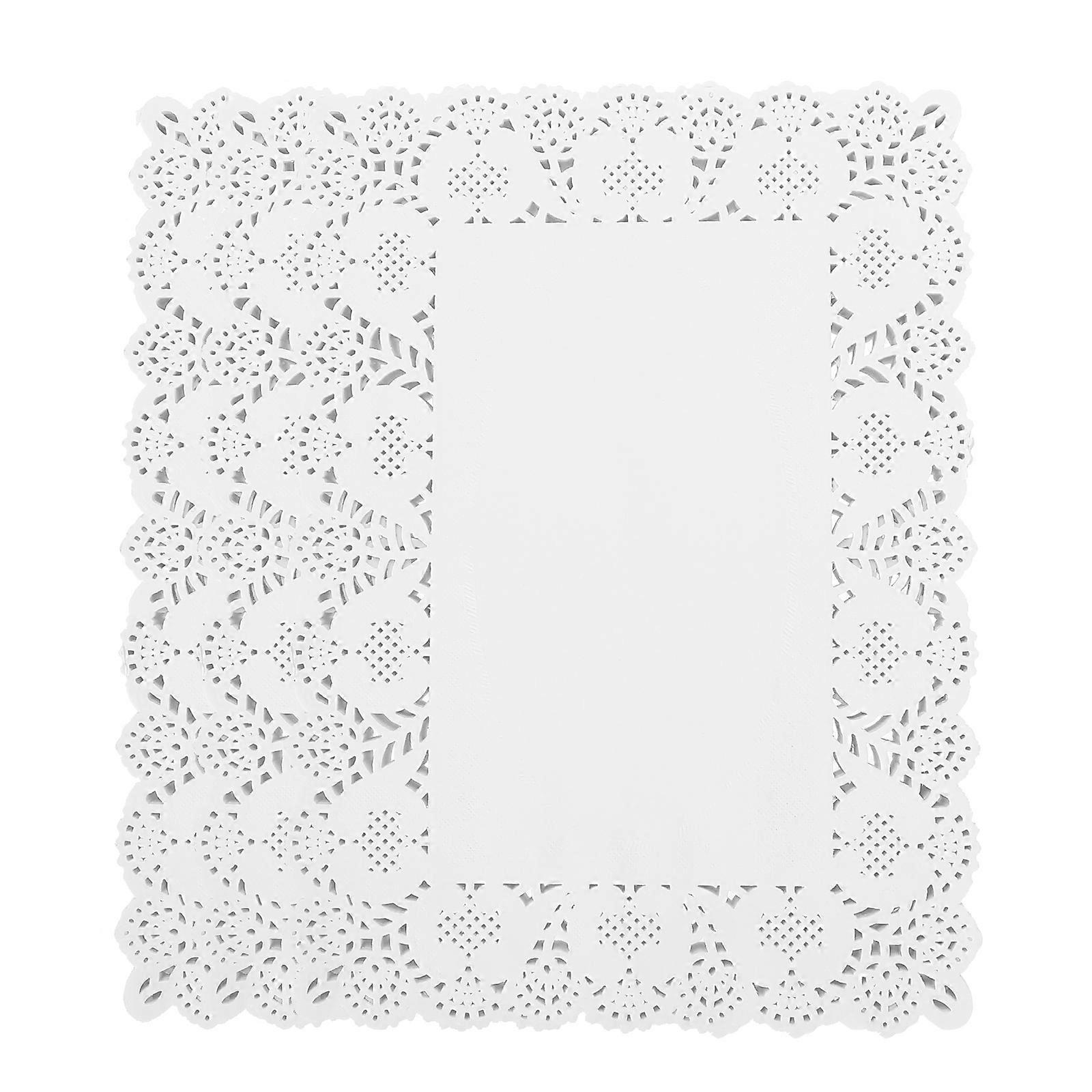 White Round Doilies for Decoration with Premium Paper Material and Lace Design 170 Sheets