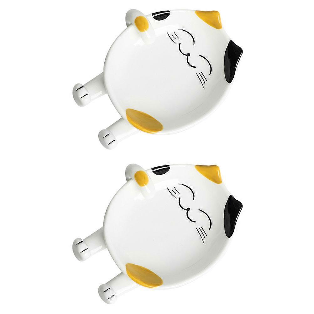 Ceramic Pot Lid Stand and Spoon Rest, Kitchen Utensil Holder with Smooth Polished Surface, Practical Ladle Keeper for Stove Tops