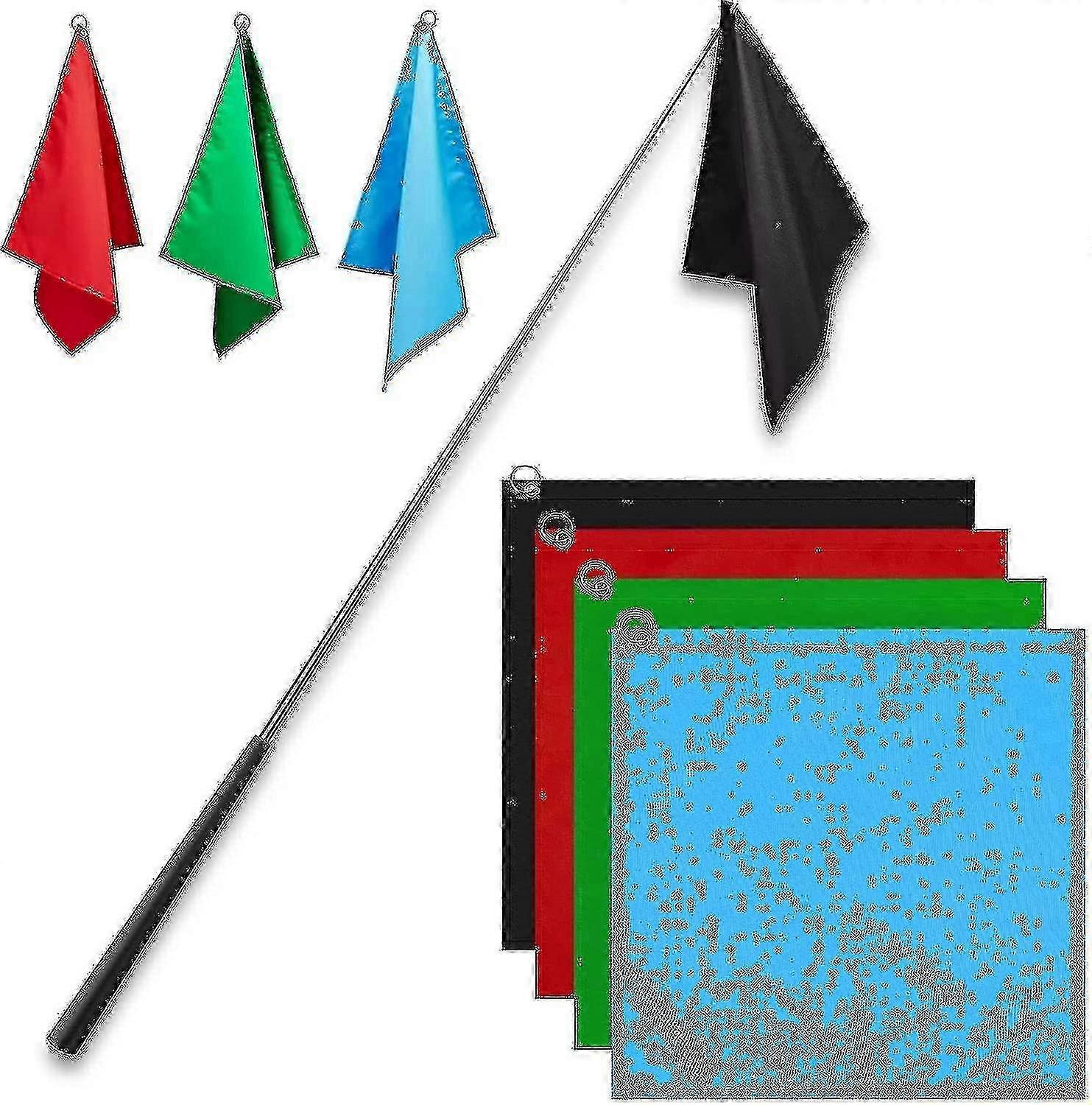 Equestrian Training Flags Set of 4 - Nylon Training Equipment Without Flagpole