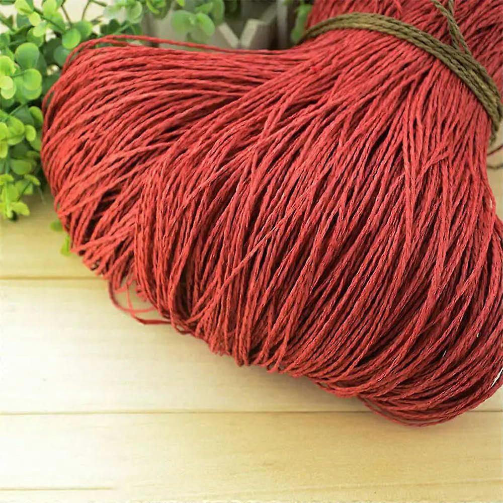 Raffia Straw Yarn 600 Metres 500g for Hand Knitting Crochet Summer Hats Handbags Baskets DIY Crafts
