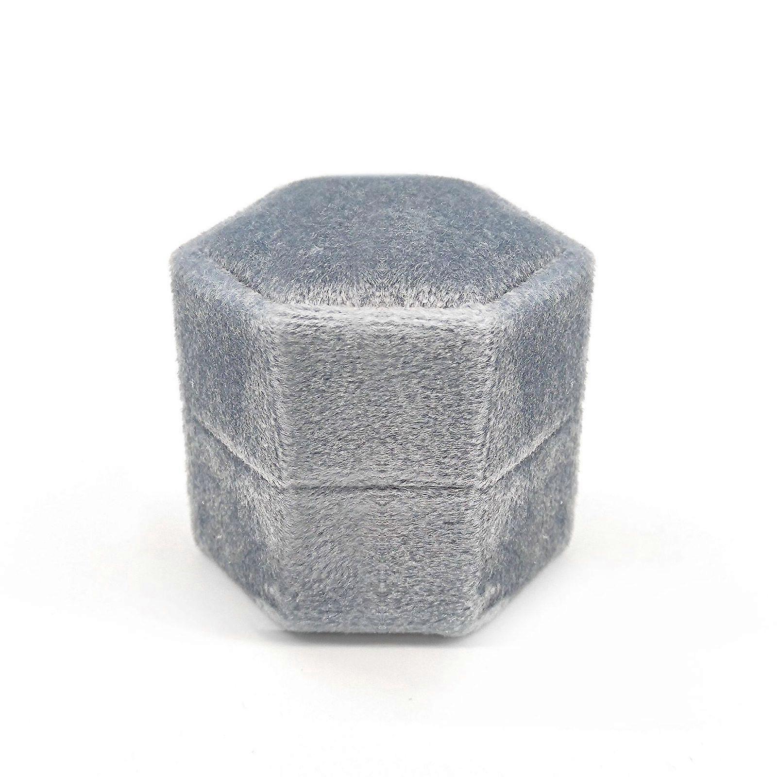 Proposals Wedding Hexagon Ring Holder Hexagon Single or Double Rings for Case