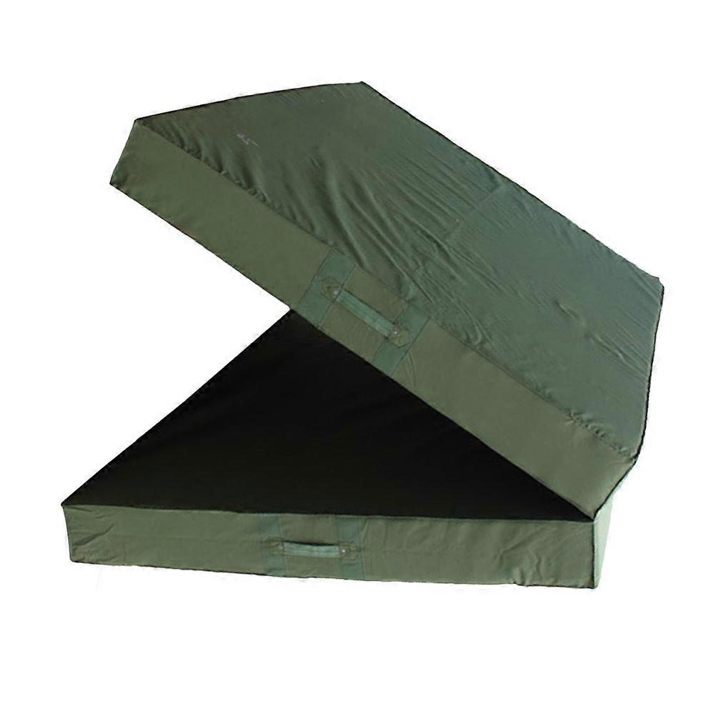 Gym Mats For Home Exercise Floor Pad Non-Slip Balance Support Cushioning Foldable Design Green 120x60x5Cm 1Pack