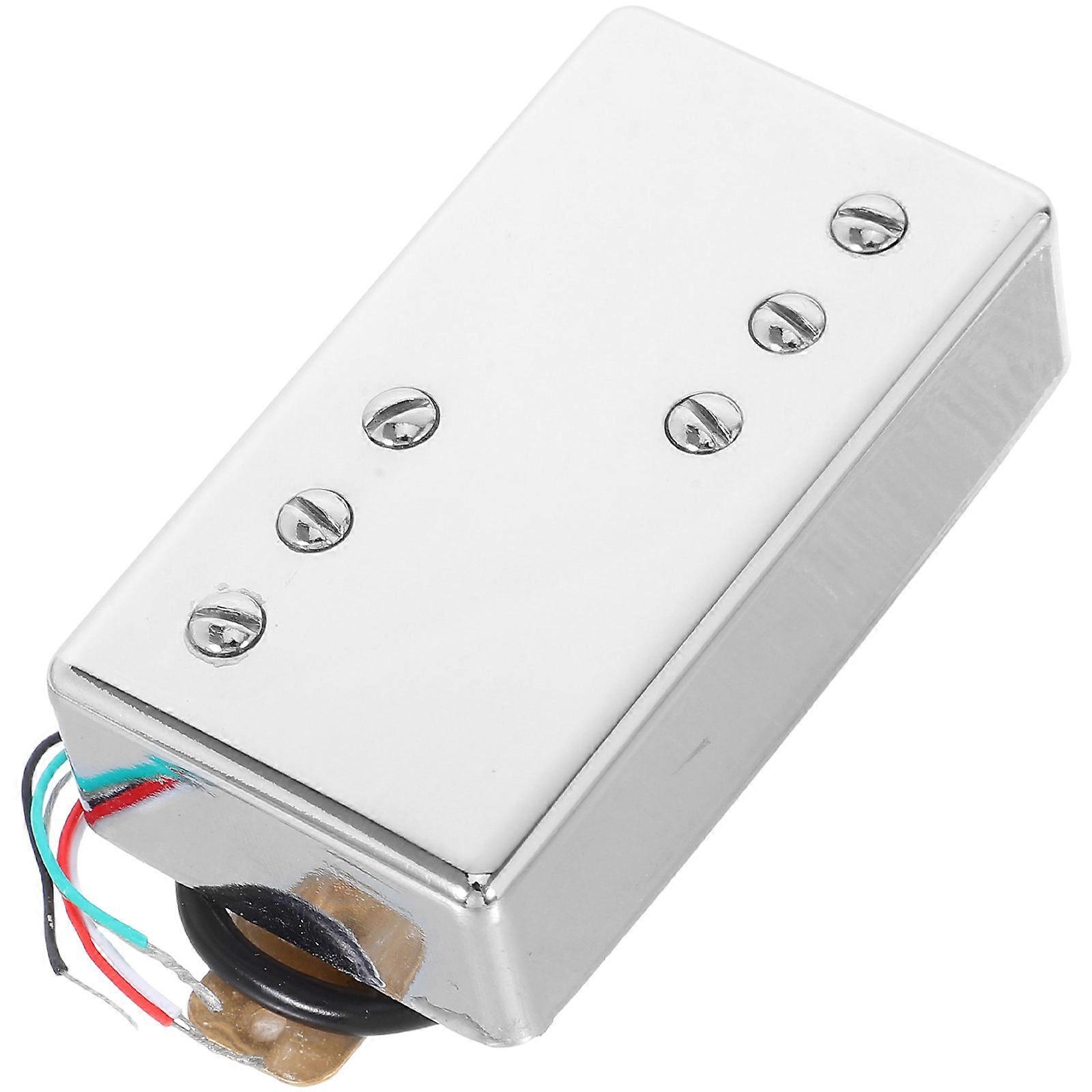 Pickups For Guitar Portable Guitar Pickups Set Reduces Background Noise Silver 6.80X3.70X1.80CM Enhances Sound Quality 1Pack