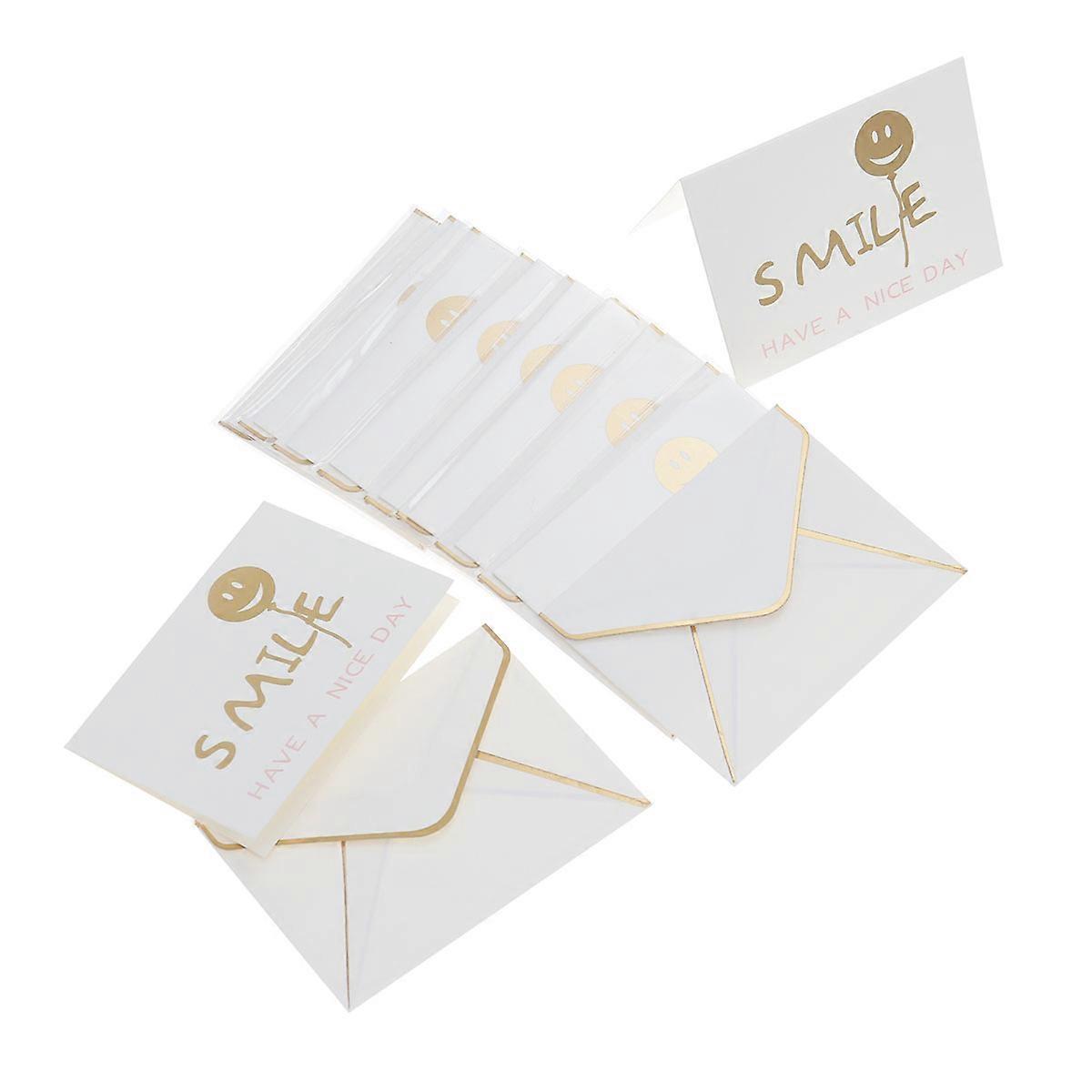 10pcs Blank Greeting Cards with Envelopes MultiColor Design Paper for Greetings