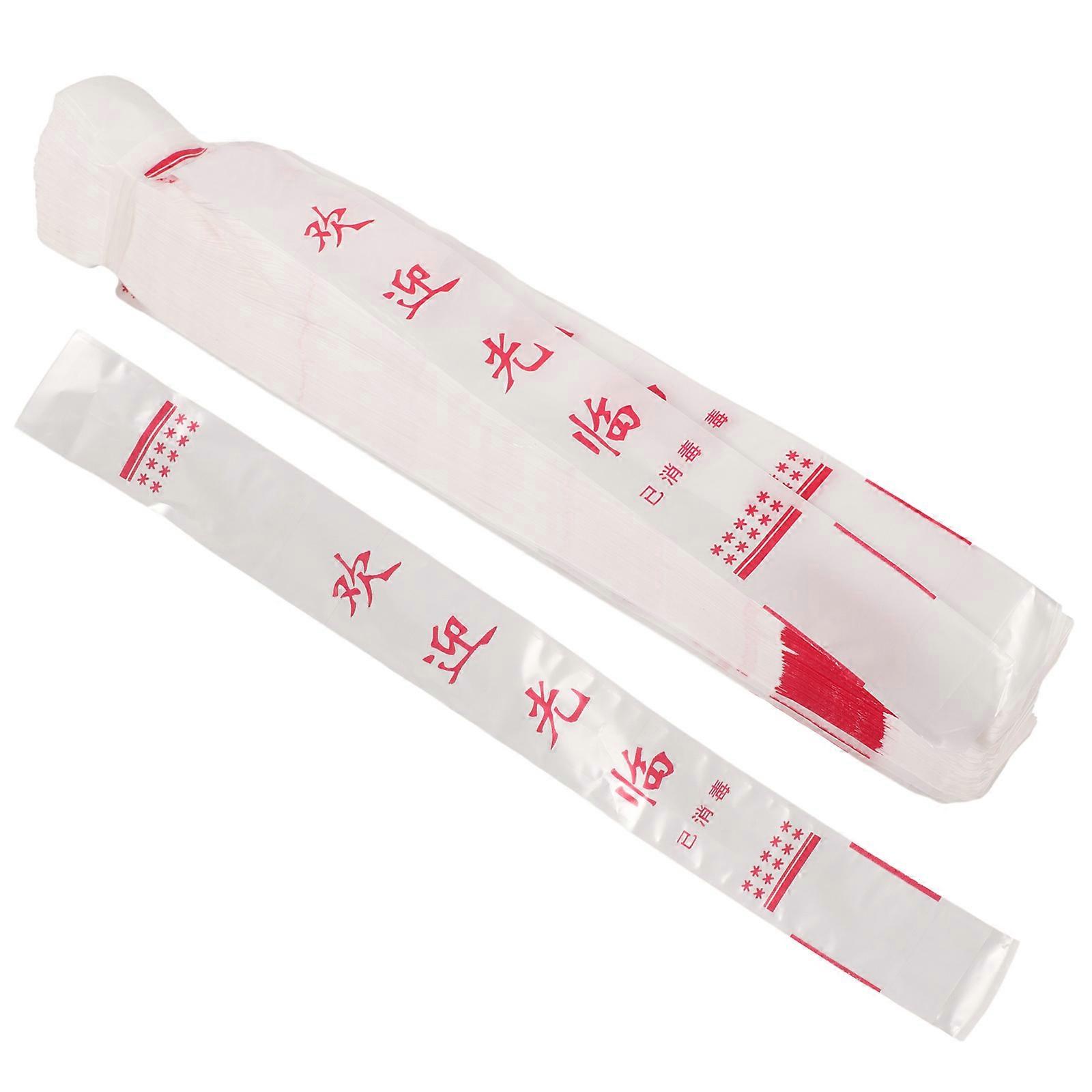 Eetstokjes Wegwerp Eetstokjes Mouwen Hygiëne Rood Tekst 26.00X2.00X0.01cm 1000Stuks