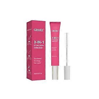 3-in-1 Styling Cream with Taming Wand - Frizz Control, Edge Styling & Hair Nourishment | Smooth Flyaways, Define Curls & Add Shine | 20ml Travel-Frien