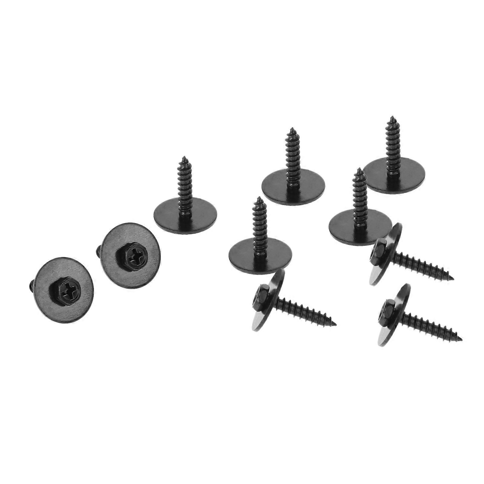 10pcs 4mm 5mm Hex Bolt Set Auto Car Water Tank Bottom Disc Metal Washer Bolt Front Bumper Side Skirts M5 Threading Screw