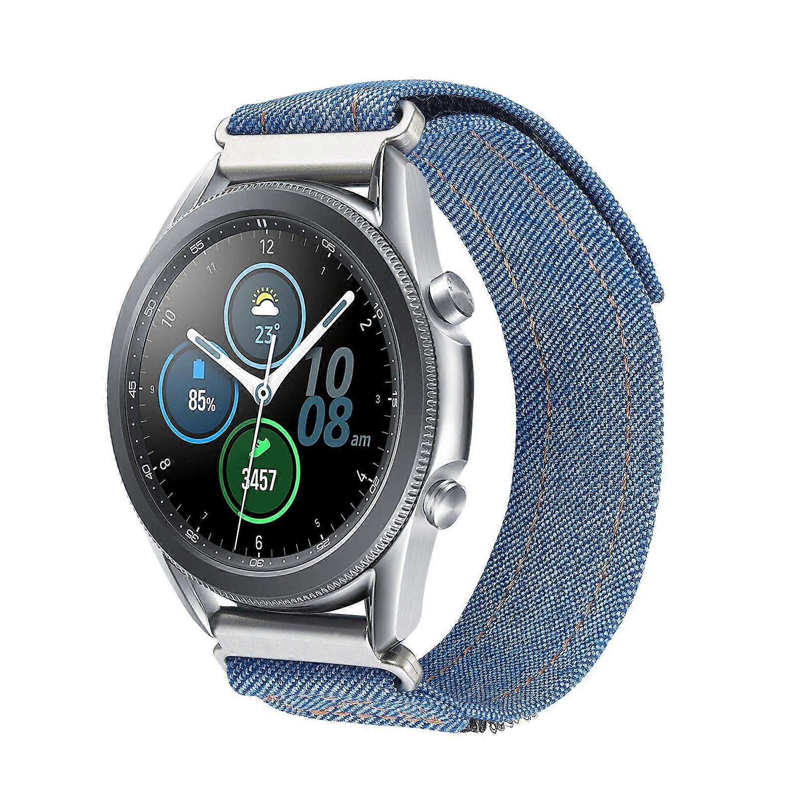 Kalebol 18mm Universal Nylon Loop Fastener Denim Watch Band