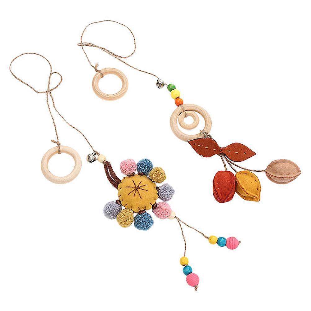 2PCS Catnip Hanging Toy for Cat Playing Teething Cleaning and Grinding Toy