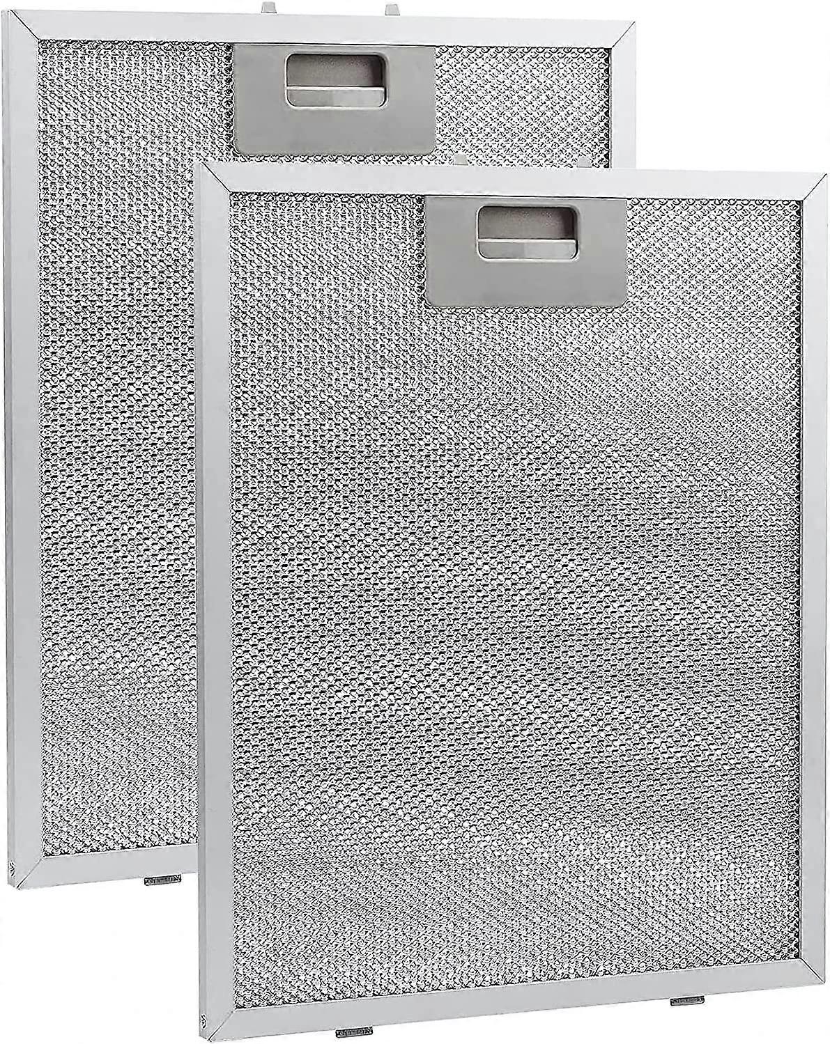 V47006100 Cooker Hood Filter Pack of 2, 262 x 253 mm Grease Filter for Range Hoods, Compatible with Various Models
