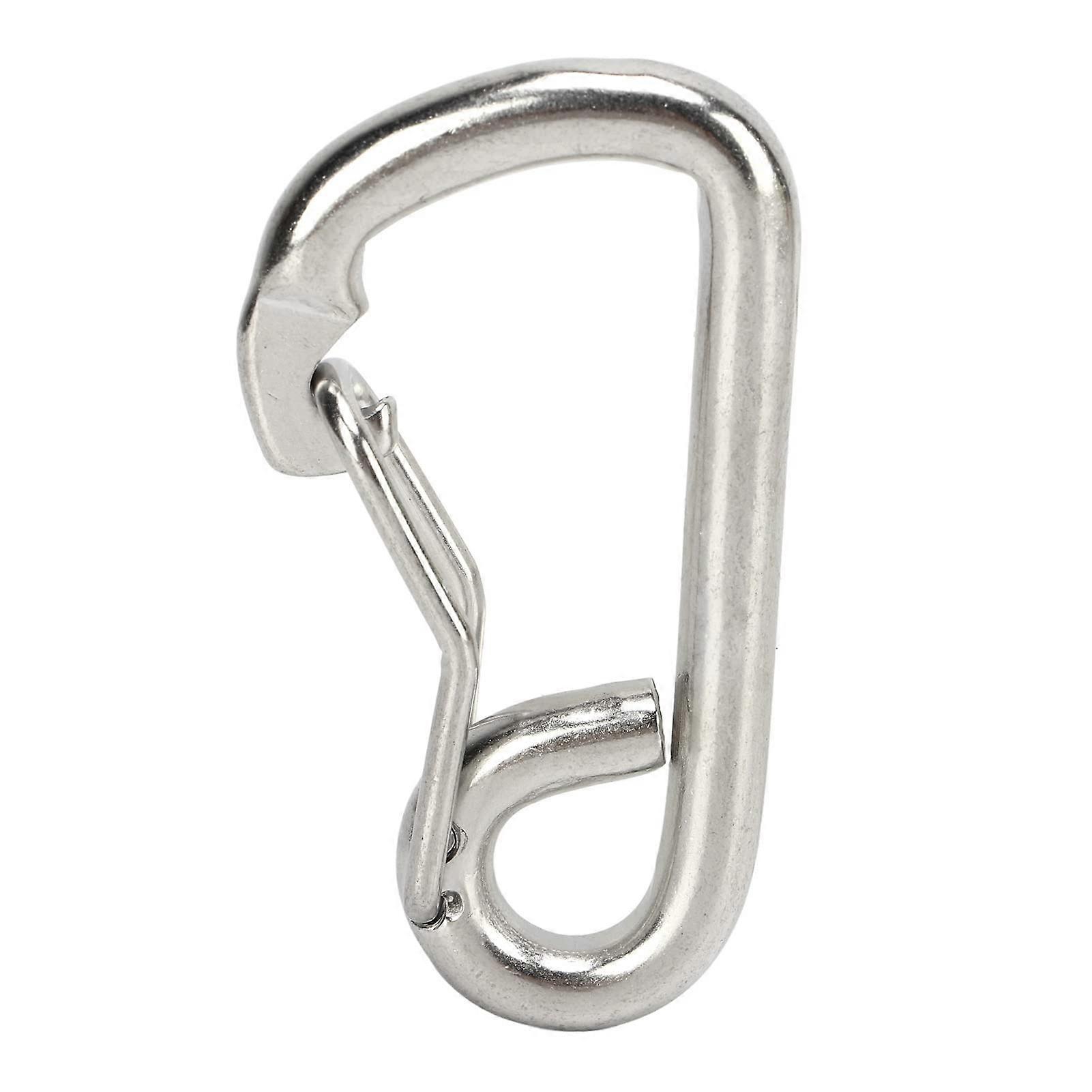 Marine boat hook, snap hook with spring snap, stainless steel 316, marine quality, robust snap hooks, rope clips for diving equipment