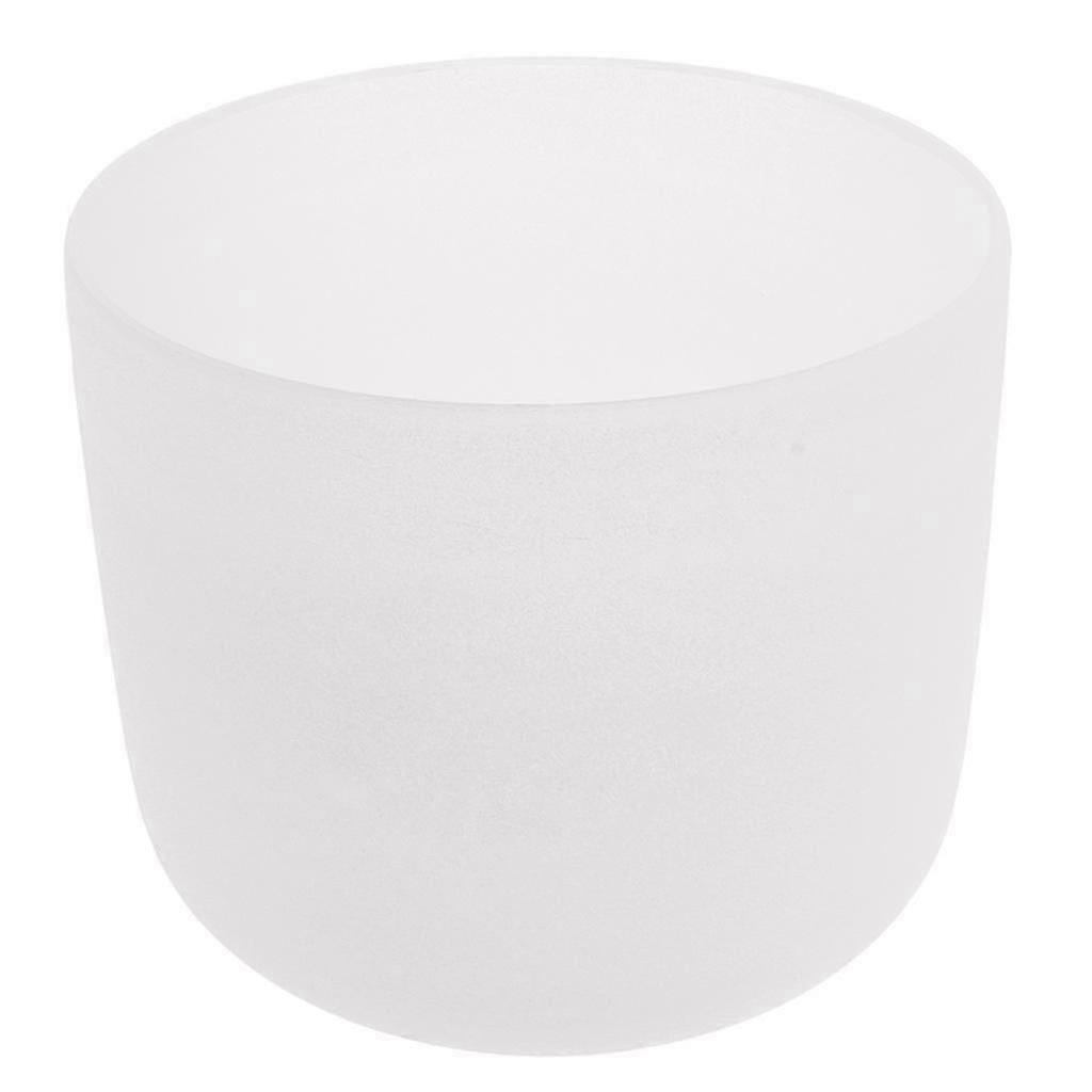 Crystal Singing Bowl C Note E Note for Frosted Quartz 7 Inch C Note white