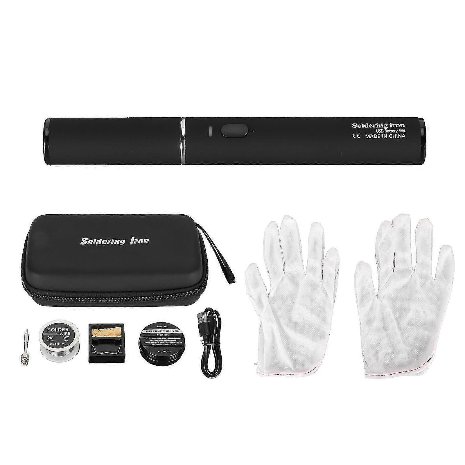 Soldering Iron Welding Tools with Touch Sensor with Soldering Tips Stand USB TYPE C 2000mah Adjustable Soldering Iron Kit for DIY Welding