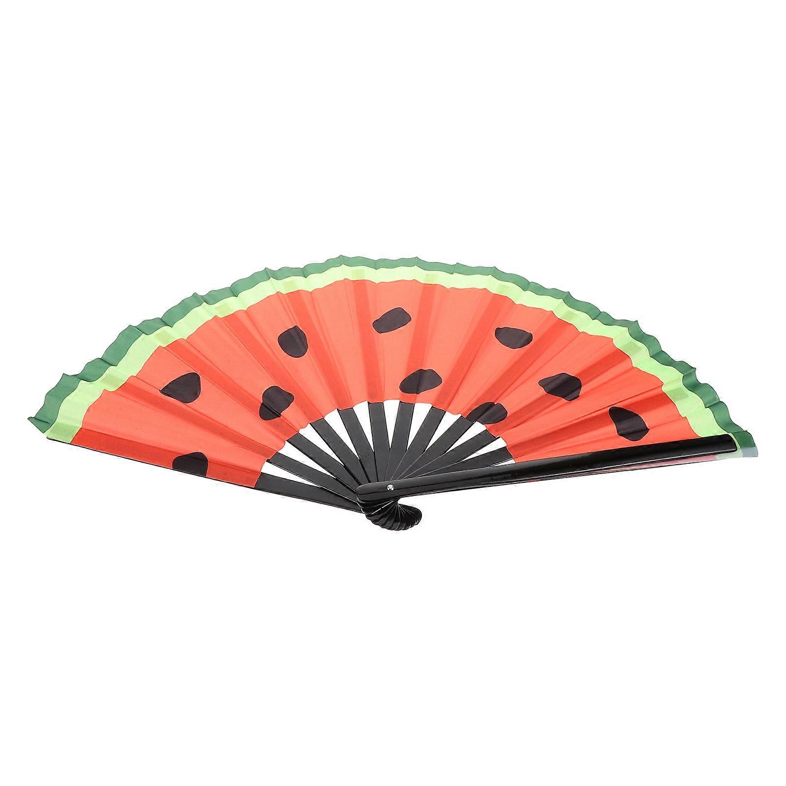 Rave Hand Fans Folding Hand Fan For Rave Party Wedding Decorative Fluorescent Effect 1Pcs
