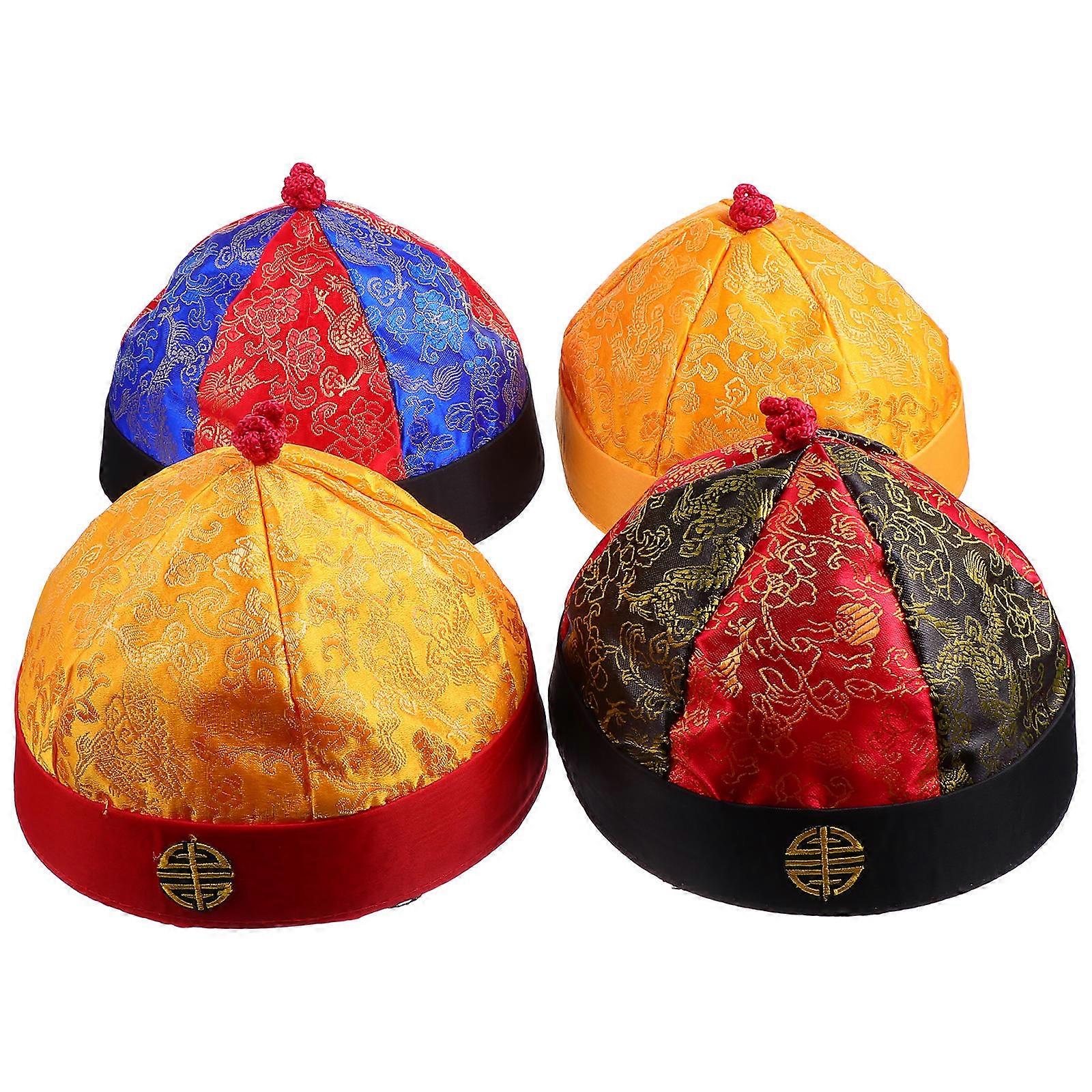 Here's a refined and professional product description based on your input:
**4PCS Vintage Masquerade Hats with Braids – Retro Performance