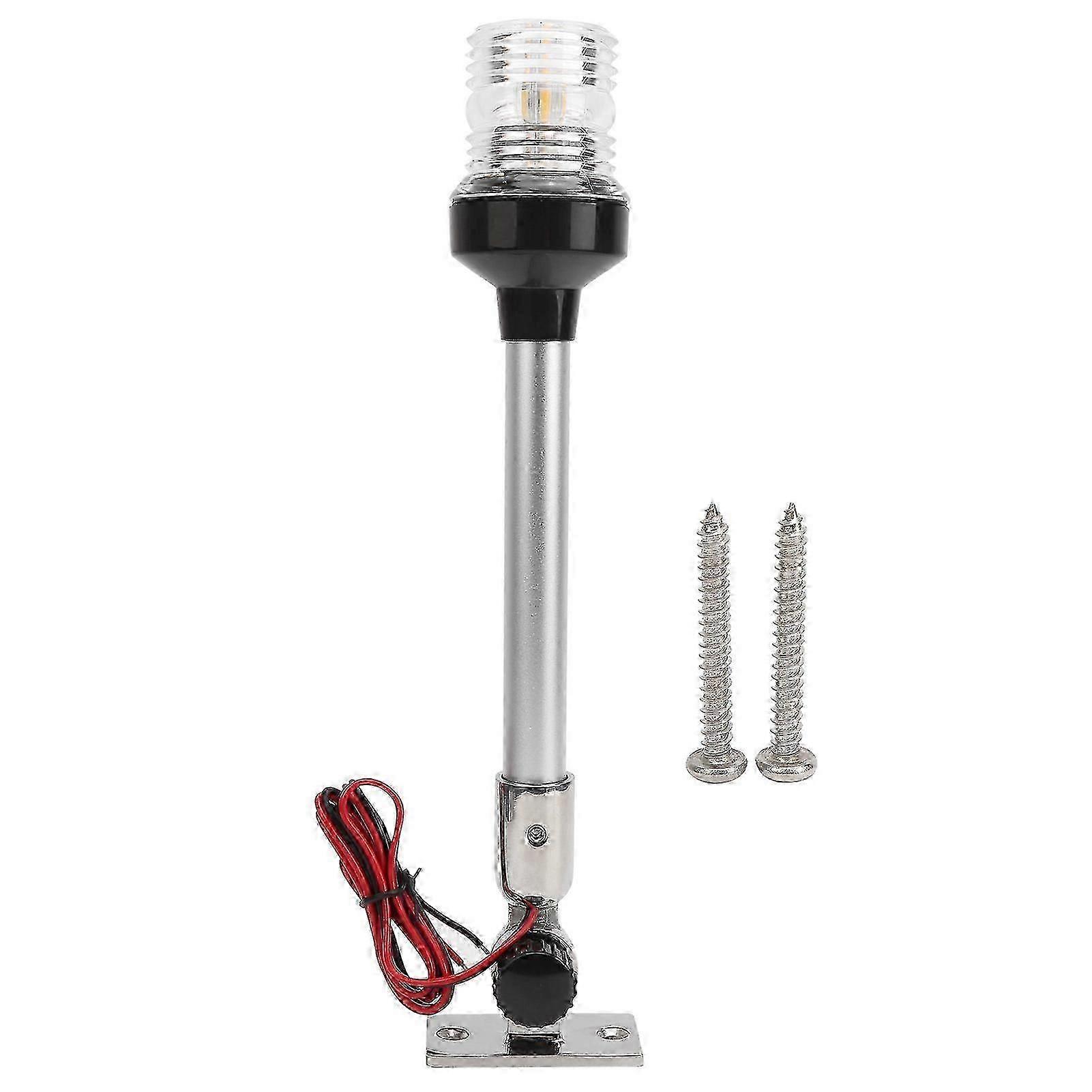 12in LED Navigation Light Round Sailing Signal Lamp 360 All Round Lighting for Marine Boat Yacht