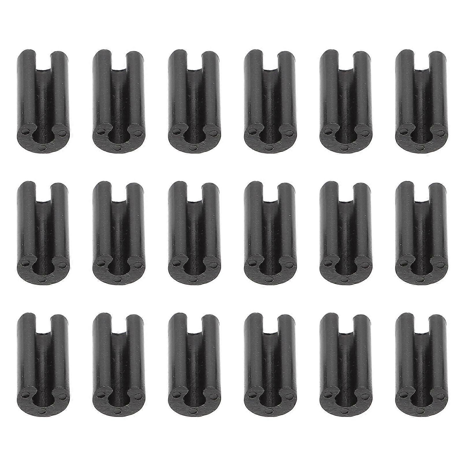 100pcs Iron Wire Rack Feet Non Slip Plastic Protectors Durable Lightweight Protective Sleeves for Kitchen Organizers Racks