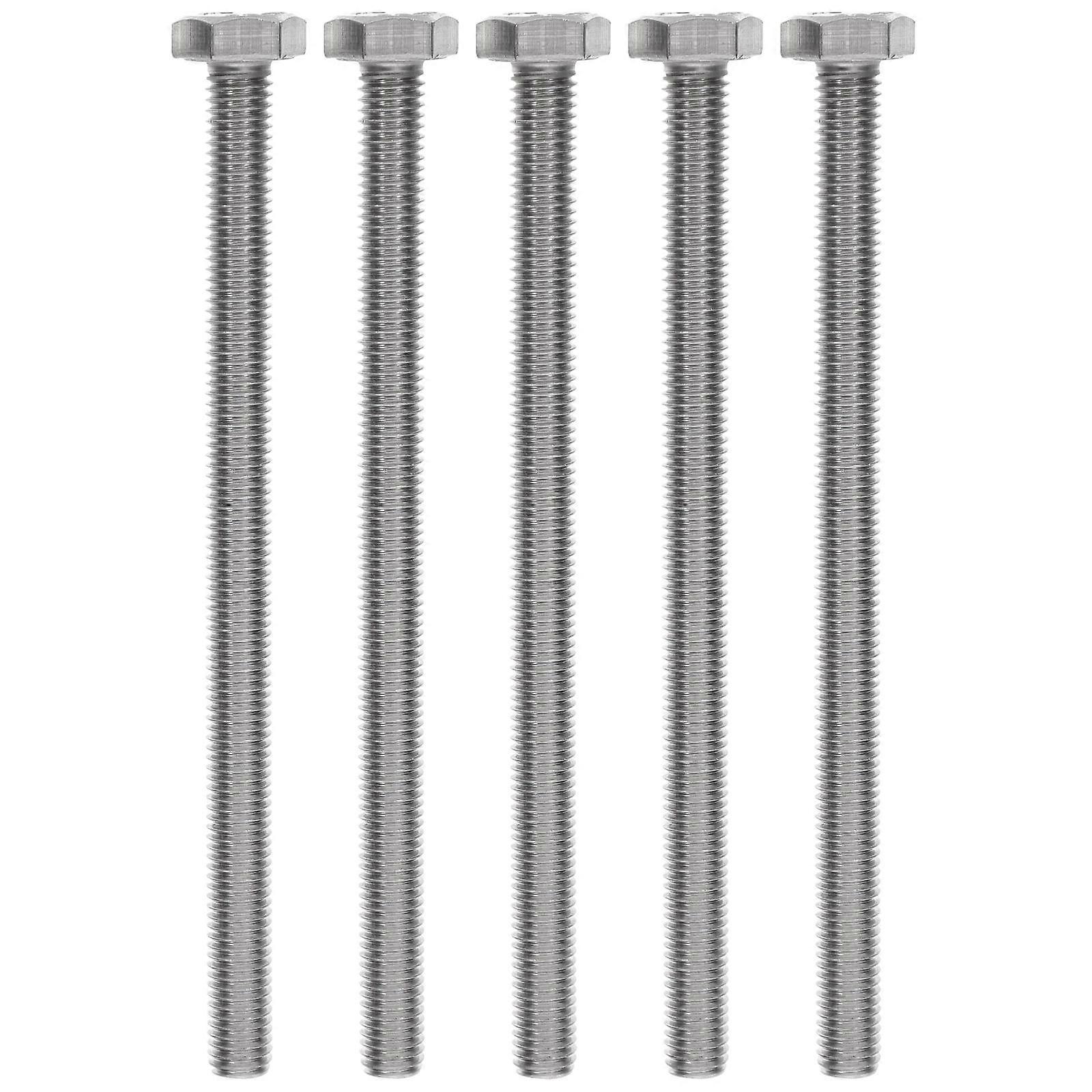 Hexagonal Bolts Bolts Construction Automotive 5Pcs