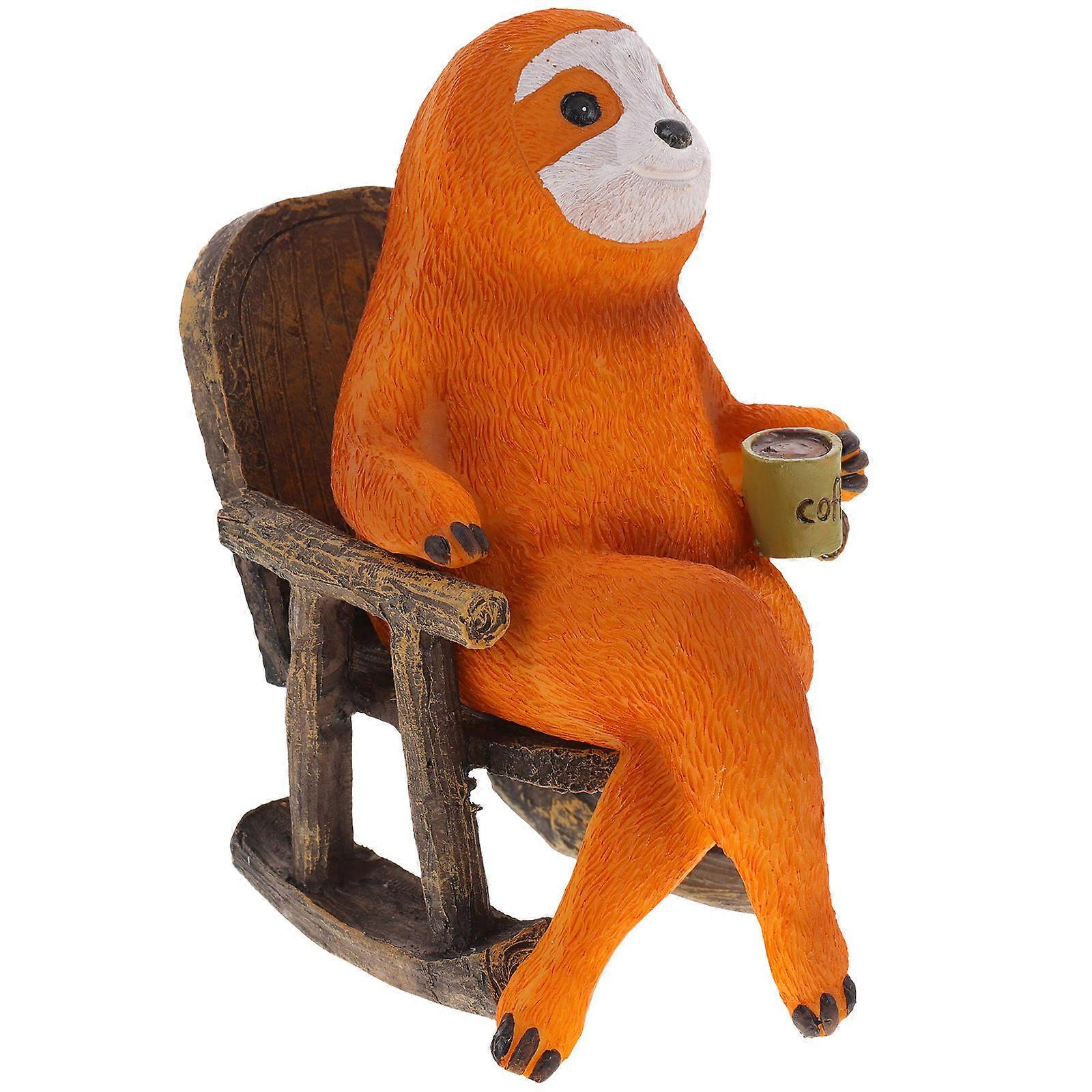 Cute Durable Resin Sloth Garden Figurine for Outdoor Spaces – Adds a Charming Touch to Courtyards, Lawns, and Gardens