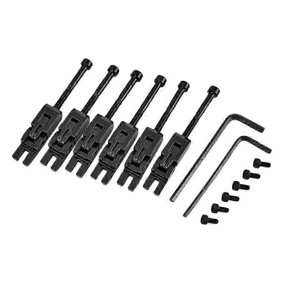 6 Pz Chitarra In Metallo Bloccato Corda Selle per Floyd-Rose Tremolo Parti Del Ponte
