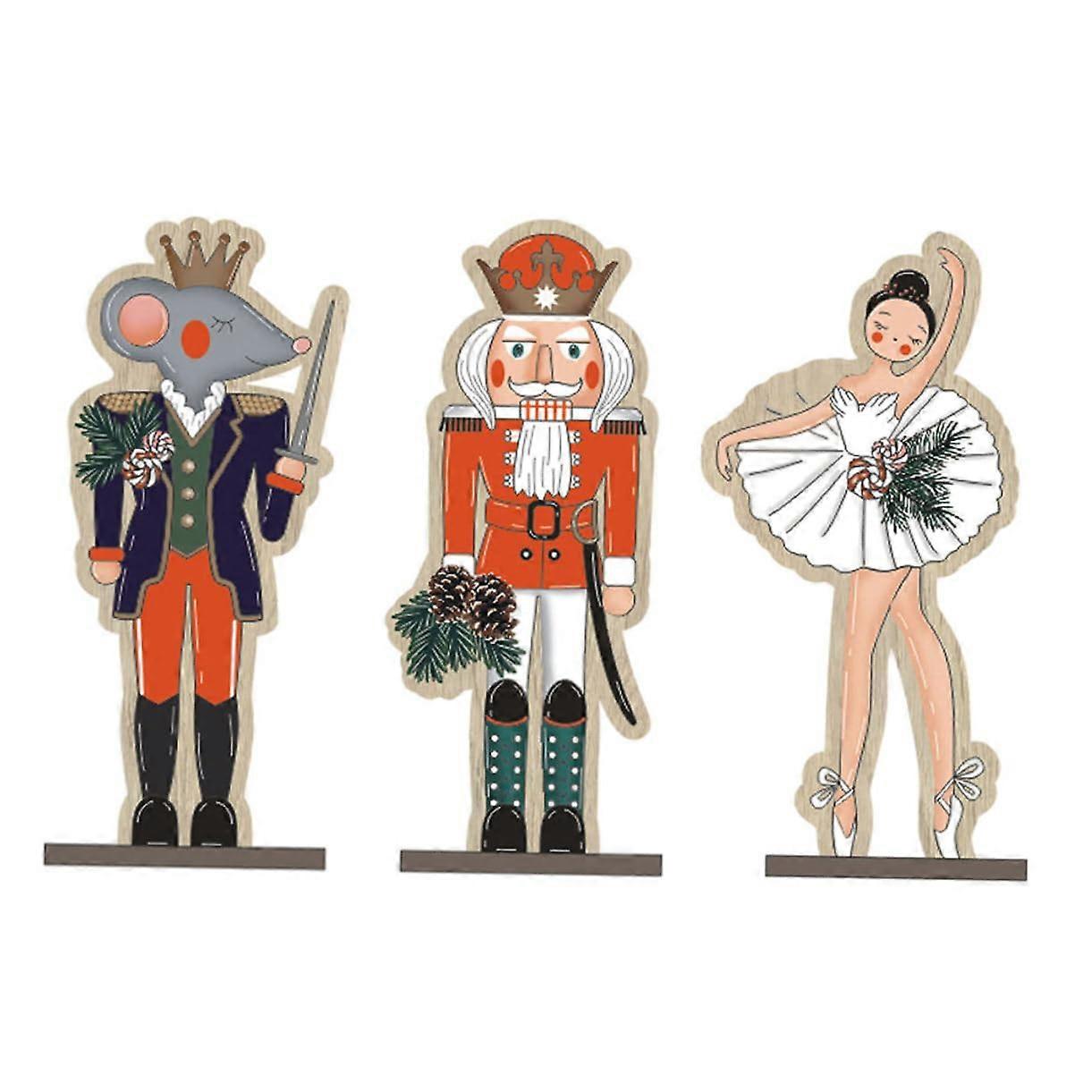 Gingerbread Nutcracker Classic Nutcracker Fairy lights Holiday Nutcracker Stickers Christmas Tree Tree Candle Holder Plush Door Wooden