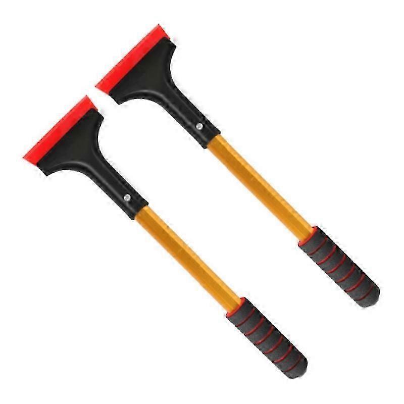2x New Extendable Aluminum Ice Scraper Snow Brush For Car Windshield Telescopic Extra-long Snow Shov