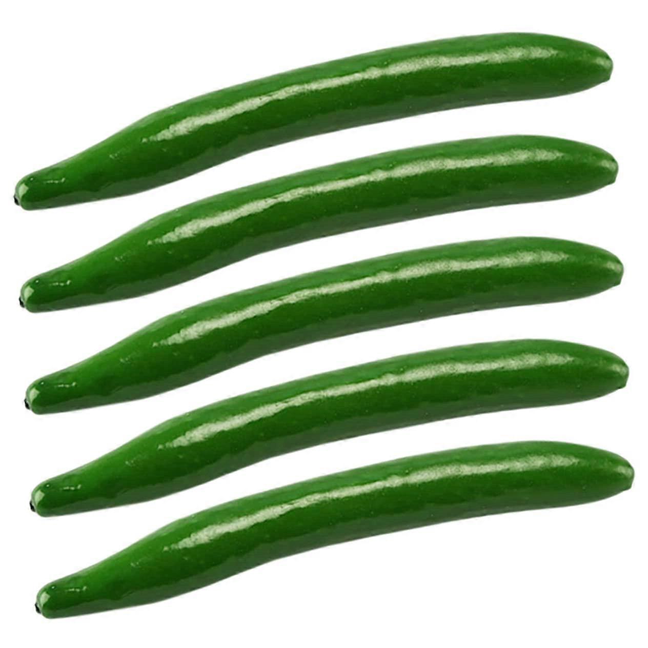 Artificial Cucumber Realistic Decoration for Restaurant and Photography