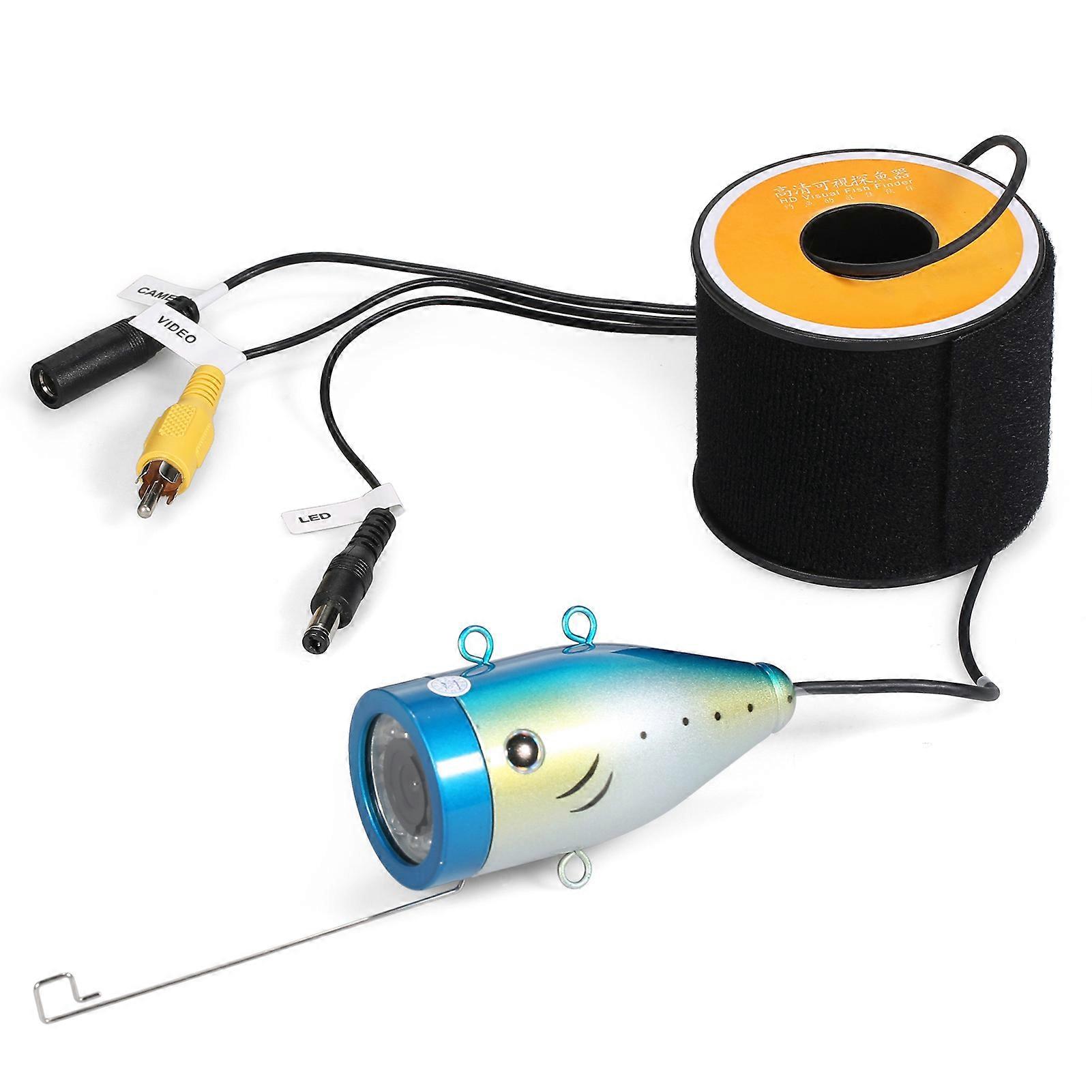Cameră de pescuit subacvatic Căutător de pește cu 12LED-uri Afișaj LCD de 7 inci / 9 inci Cablu IP68 Impermeabil pentru pescuitul la copcă pe lacul de mare