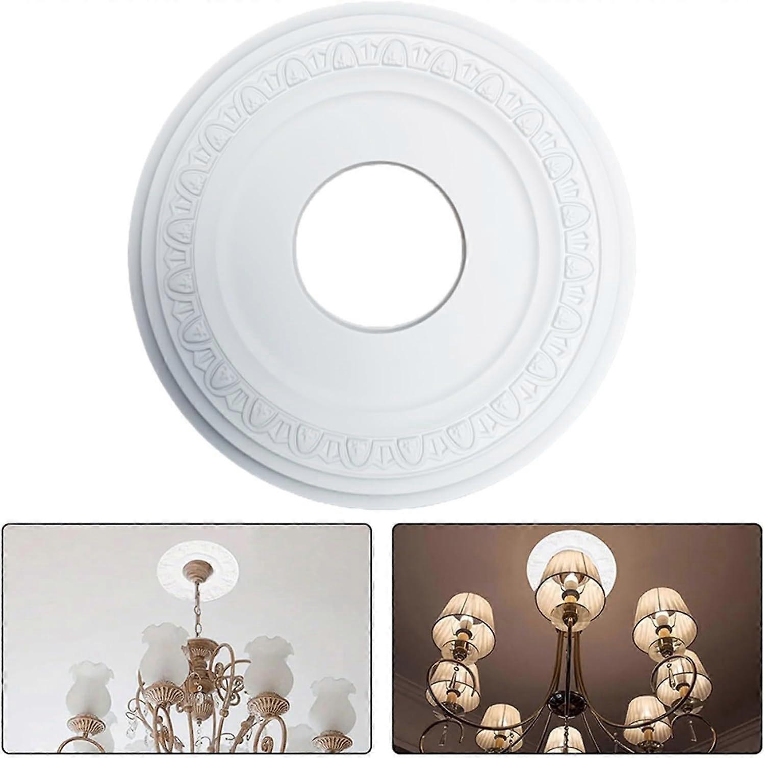 Large Plaster Stucco Rosette, Ceiling Mirror Decoration D: 35/125 Cm
