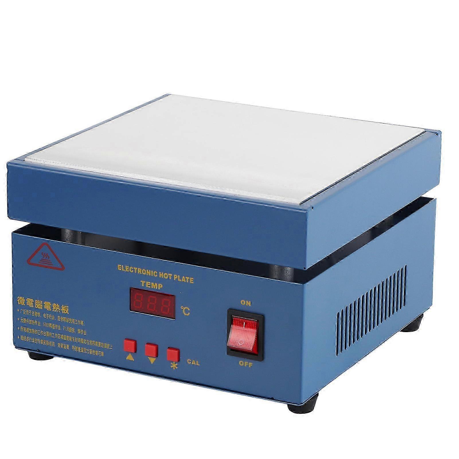 200*200mm LED Microcomputer Electric Heating Plate Preheating Station 800W (Suitable for US Plug 110V)