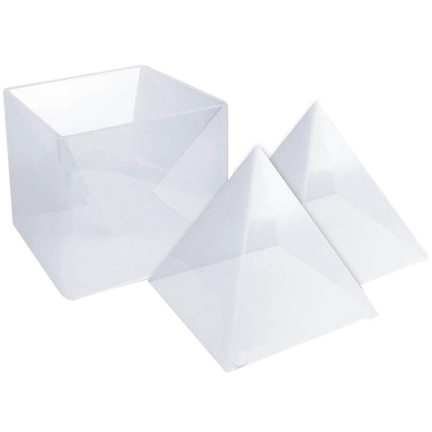 Resin Pyramid Molds Silicone Large 15 Cm (5.9 In) Height For DIY Orgone Pyramids Paperweight And Home Decor