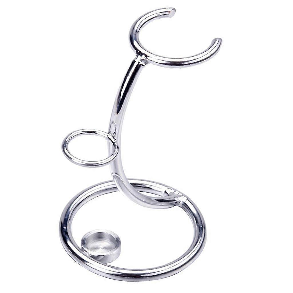 Shaving Brush Stand – Professional Stainless Steel Holder for All Shaving Brush Models in Black
